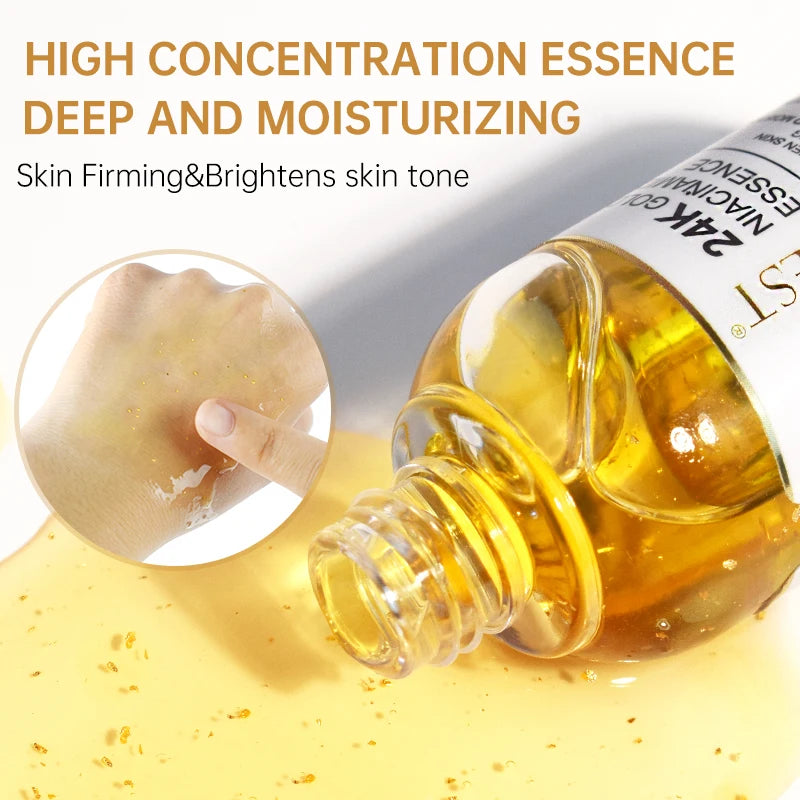 Paradise Divas Niacinamide Serum with Hyaluronic Acid - 24K Gold Face Serum