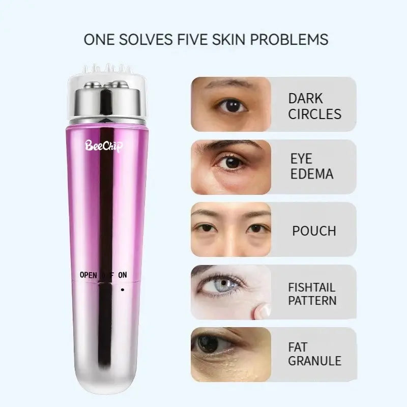 Paradise Divas vibrating massager pen to refresh and brighten the under-eye area