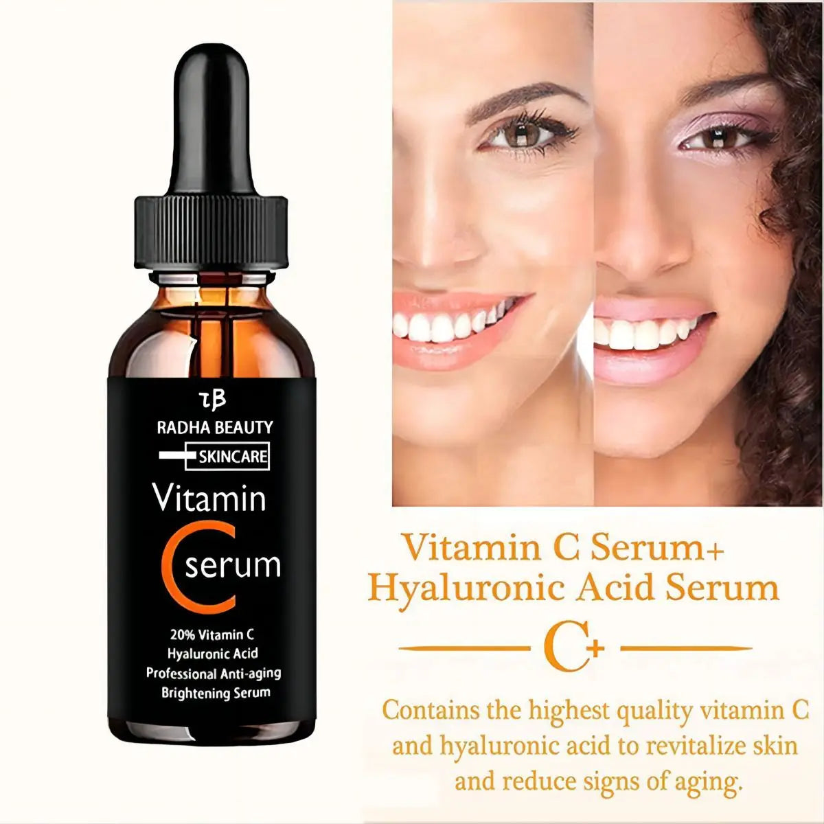 Paradise Divas vitamin C face serum, offers long-lasting moisture, improved skin texture
