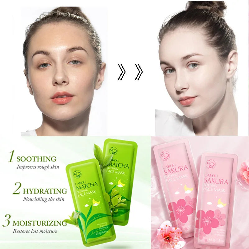 Sakura Seaweed Centella Snail Collagen Sleeping Mask