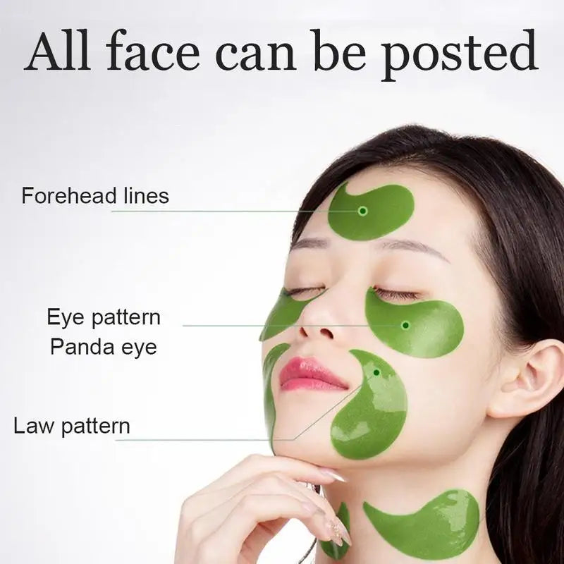 60pcs Avocado Collagen Gel Eye Patches for Moisturizing by Paradise Divas
