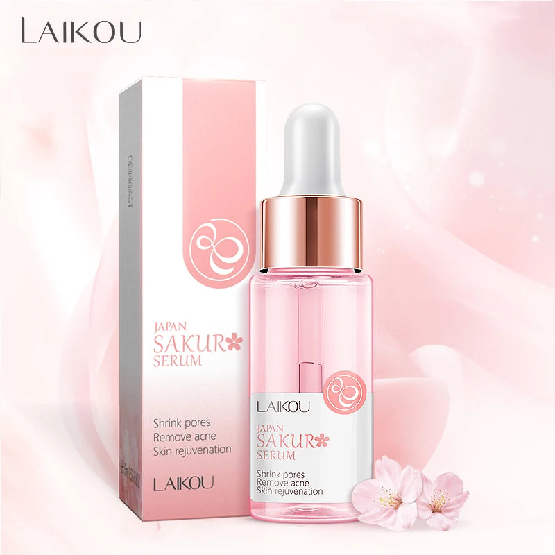 17ML Sakura Serum with 24K Gold, Vitamin C, and Hyaluronic Acid for Nourishing
