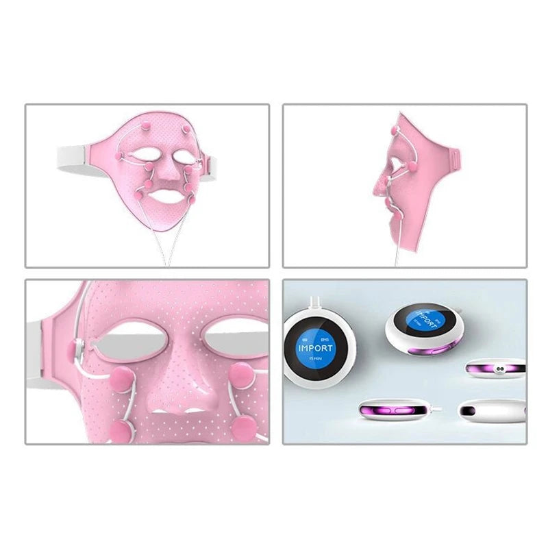 Silicone Facial Mask Electric V-shaped Face Lifting Slimming Face Massager