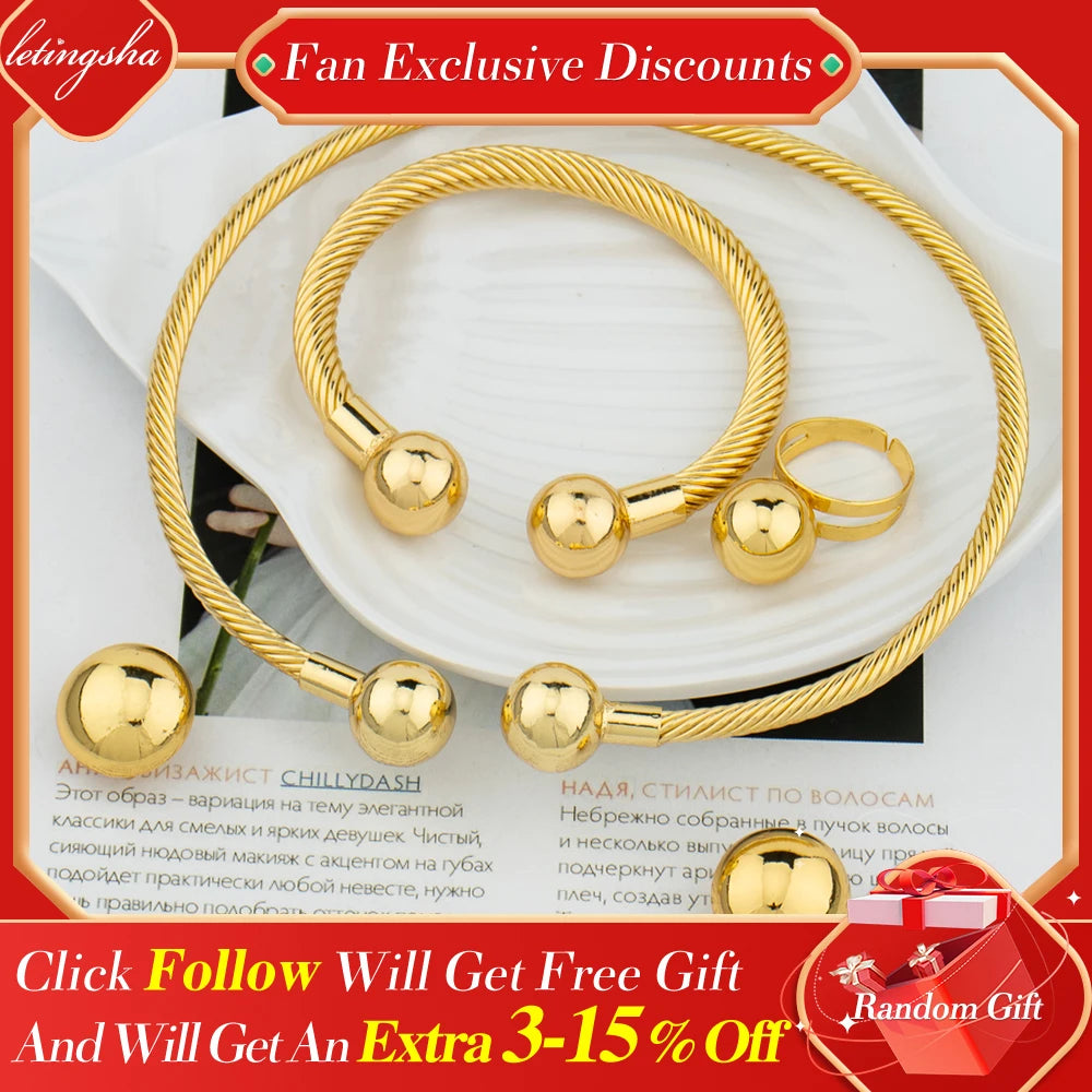 Paradise Divas' luxurious Italian gold-plated jewelry set for women for glamorous look
