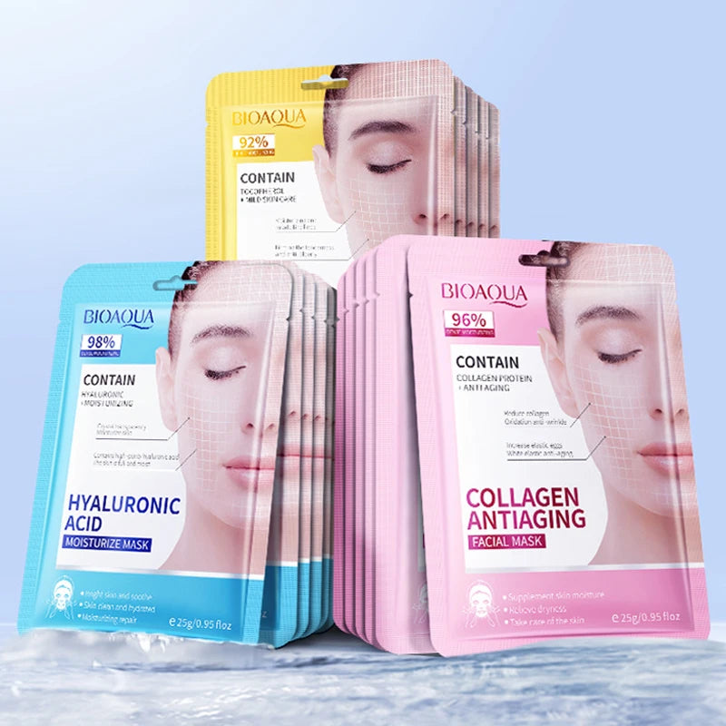 15pcs Retinol Collagen Firming Facial Masks for Anti-Aging and Skin Tightening - Paradise Divas
