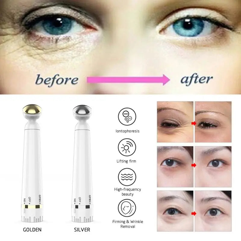 Electric Mini Eye Massager for Wrinkle Removal and Dark Circle Relief - Paradise Divas
