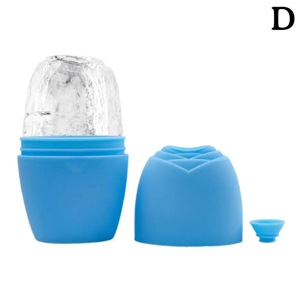 1pcs Ice Face Roller for Women, Solid Color Ball Silicone Contouring Massager for Skin Care by Paradise Divas
