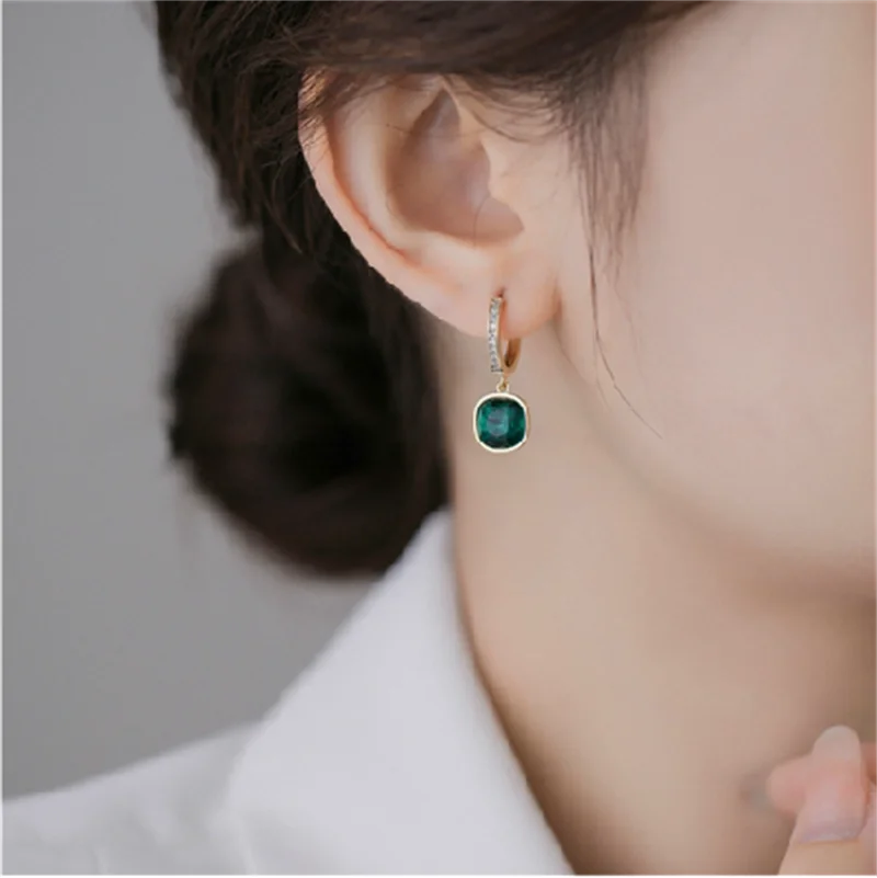 Paradise Divas Gold Bowknot Cube Crystal Earrings - Fashion Jewelry
