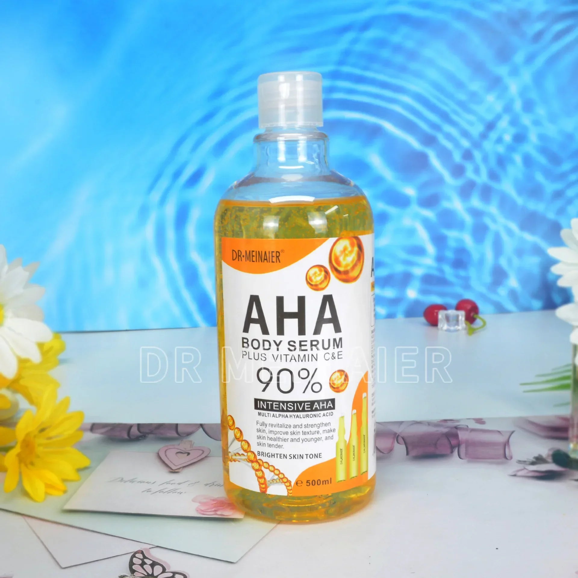 Paradise Divas 500ml Hyaluronic Acid, Nicotinamide, and Vitamin C AHA Face Serum
