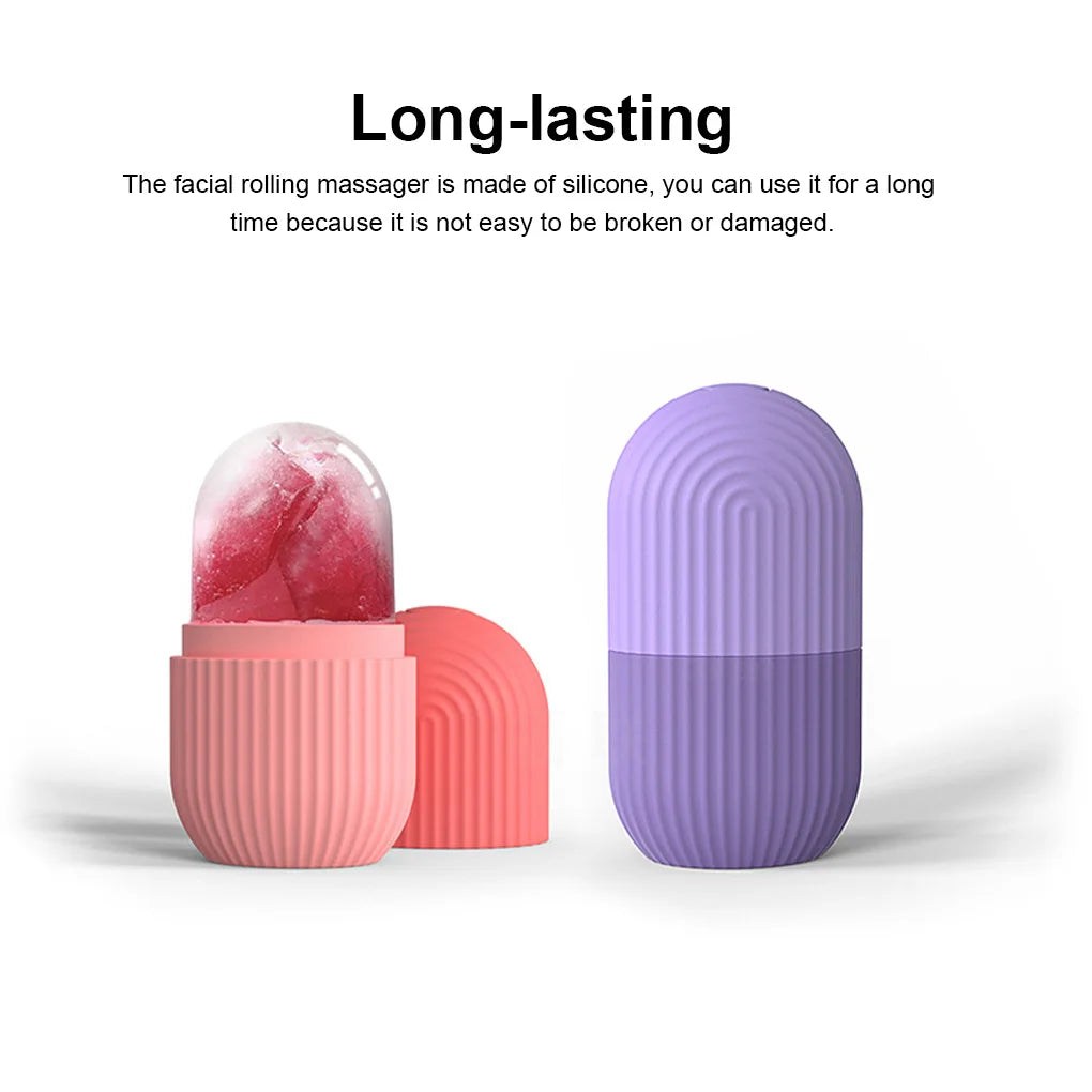 Silicone Ice Facial Roller Skin Care Beauty Lifting Contouring Tools