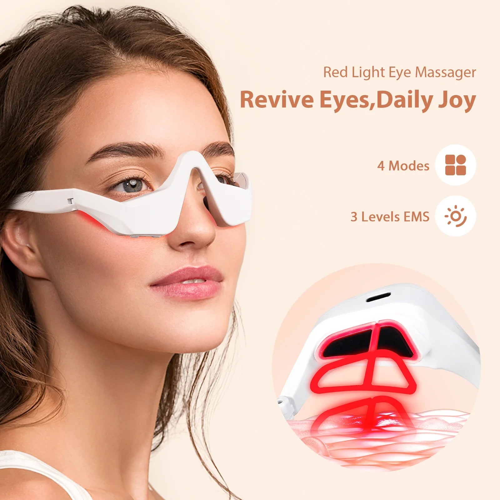 Anti-Aging Eye Massager for Relief of Eye Fatigue and Dark Circles by Paradise Divas
