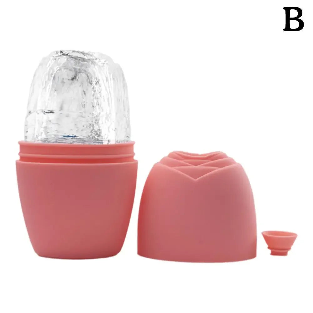 1pcs Ice Face Roller for Women, Solid Color Ball Silicone Contouring Massager for Skin Care by Paradise Divas
