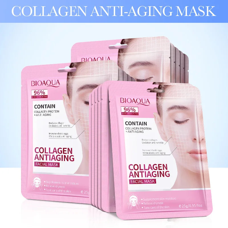 15pcs Retinol Collagen Firming Facial Masks for Anti-Aging and Skin Tightening - Paradise Divas
