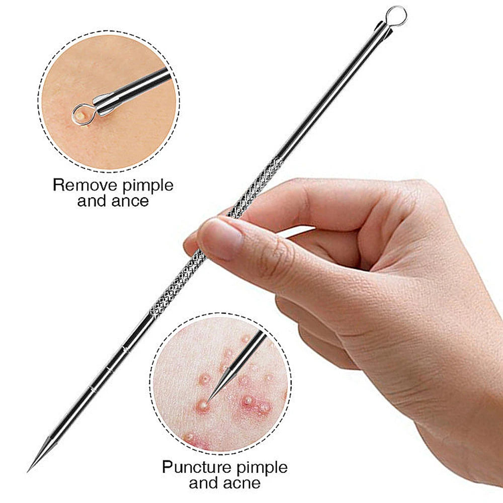 4pcs Acne Needle Set for Blackhead, Blemish, and Pimple Removal by Paradise Divas
