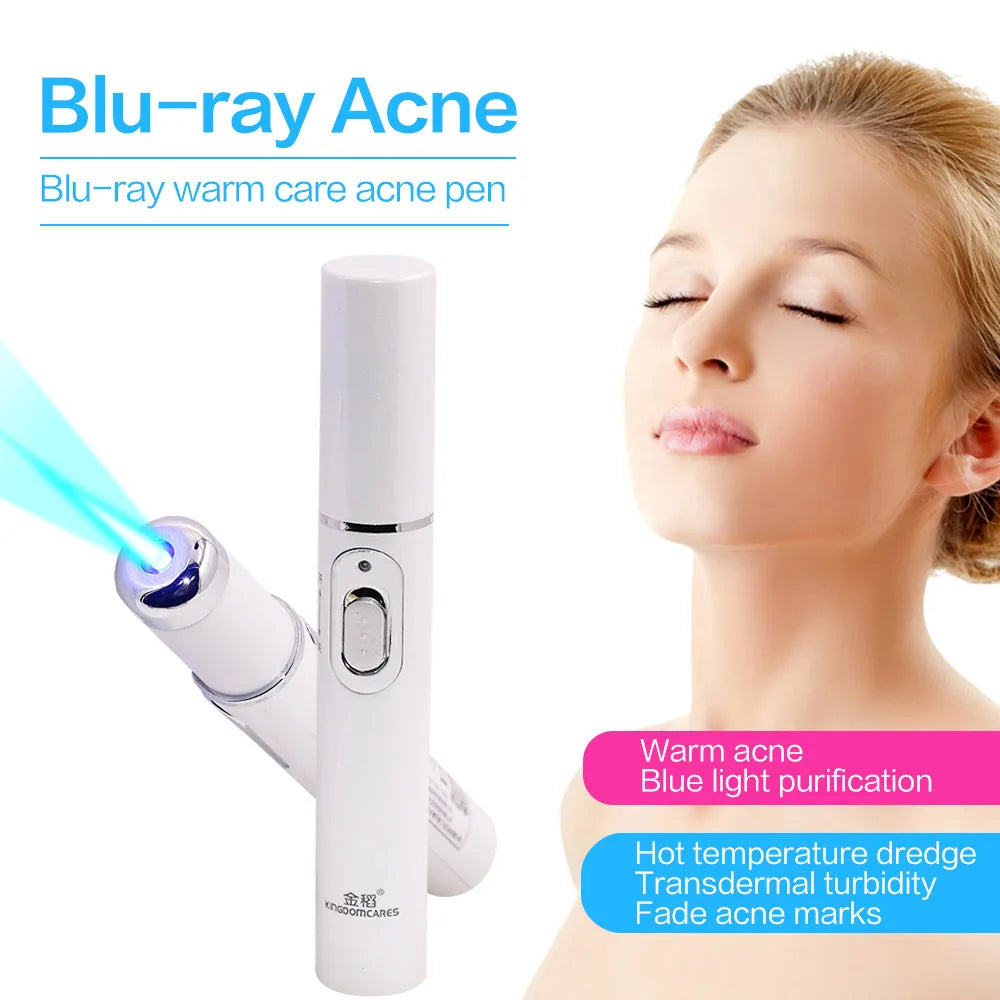 Paradise Divas Blue Light Facial Machine for Acne and Wrinkle Removal with Laser Pen
