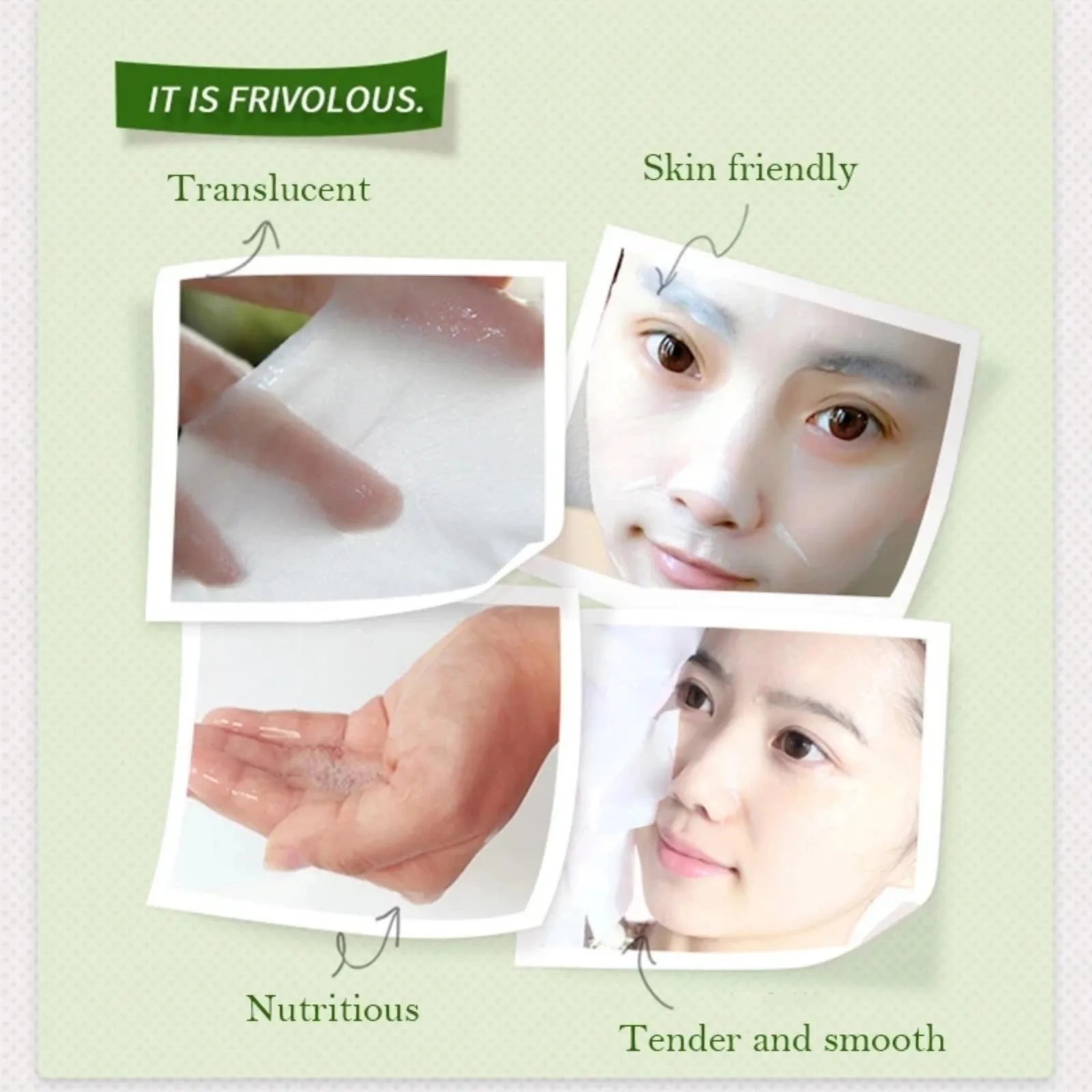 1pc Natural Plant Oil Control Anti-Aging Facial Mask for Refreshing Skin - Paradise Divas
